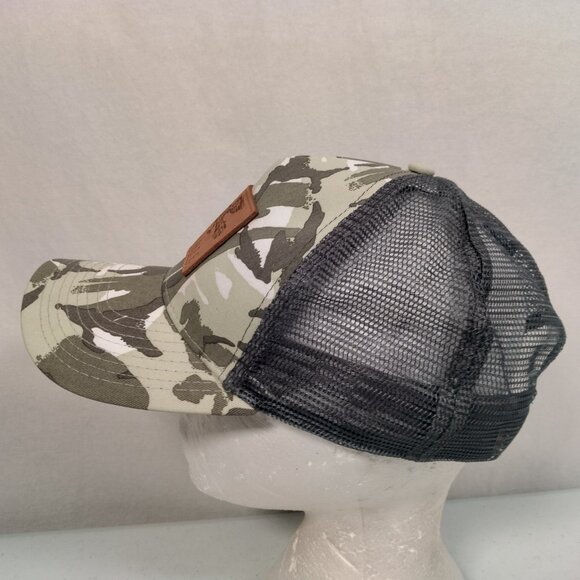 Banshee Logo Cap Hap Gray Mesh Green Camo Snap Back Camouflage Bird - Picture 7 of 11